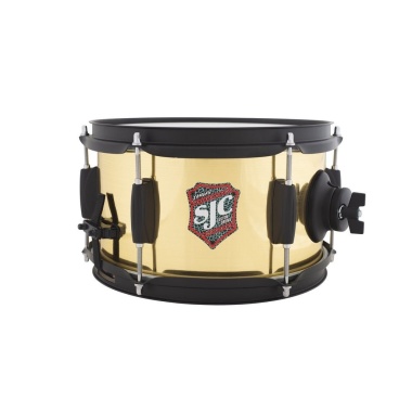 SJC Jam Can 10x6in Snare Drum – Brass Wrap
