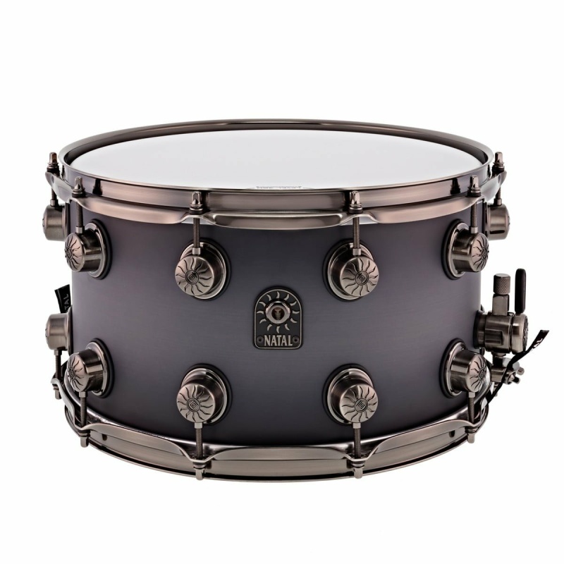 Natal Originals Walnut/Maple 13×6.5in Snare Drum – Black Burst Pewter Grain – WITH FREE CASE! 3