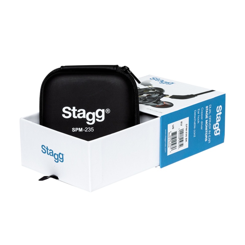 Stagg SPM-235 Dual Driver In Ear Monitors – Clear 7