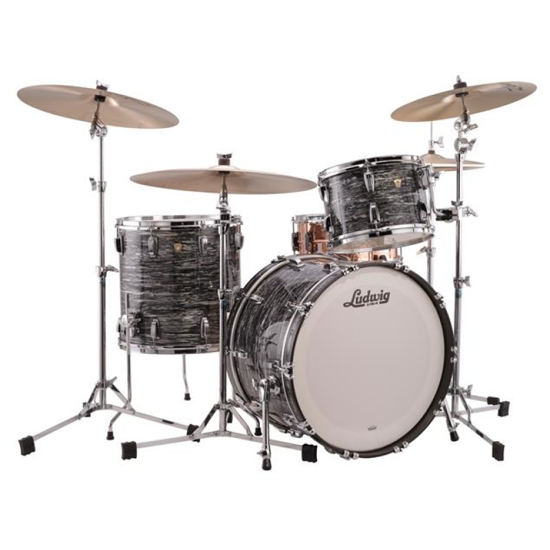 Ludwig Classic Maple FAB 22in 3pc Shell Pack – Vintage Black Oyster 3
