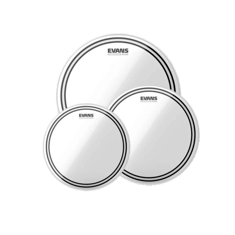 Evans EC2 Clear Tom Pack - 10 12 14 Heads