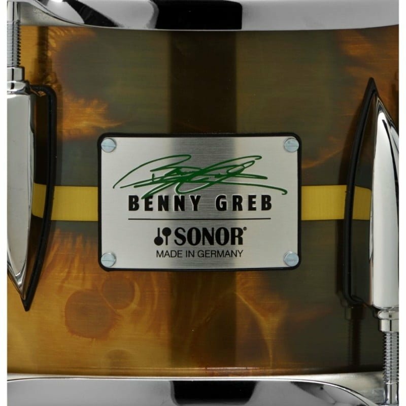 Sonor Benny Greb 13×5.75in Brass Signature Snare Drum – BG SDB 2.0 5