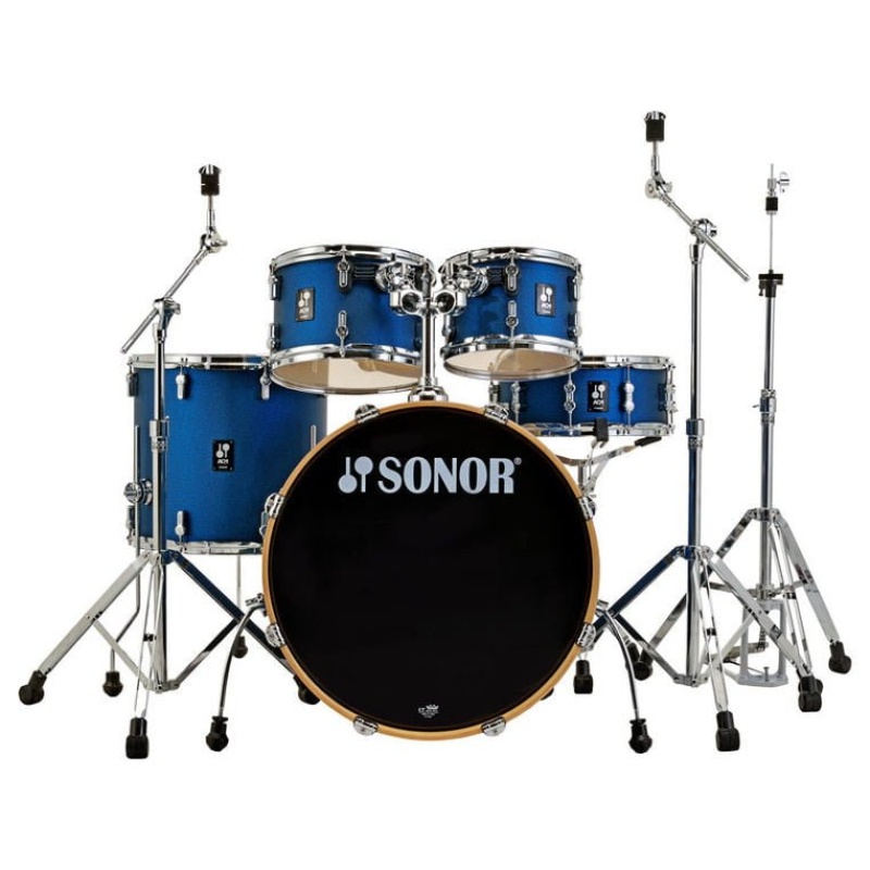 Sonor AQ1 Series 5pc Studio Set with Hardware – Dark Blue Sparkle