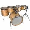 Yamaha acoustic drum kit with five toms and bass drum, perfect for professional drummers and studio.