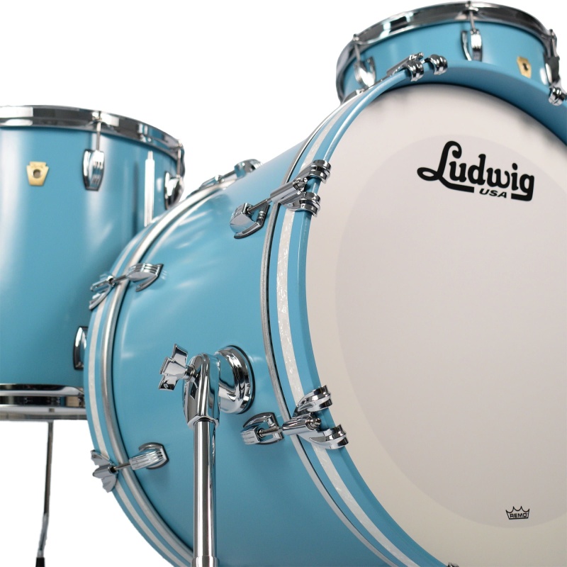 Ludwig Classic Maple 20in 3pc Shell Pack – Heritage Blue 9
