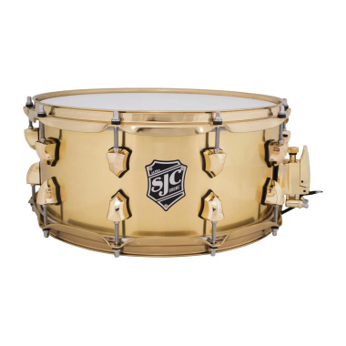 SJC Alpha 14×6.5in 1.2mm Brass Snare Drum with Brass Hardware
