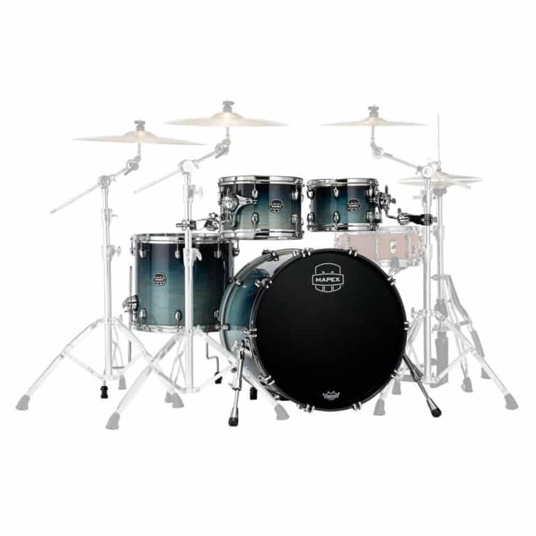 Mapex Saturn 2020 22in 4pc Short Stak Shell Pack – Teal Blue Fade 3
