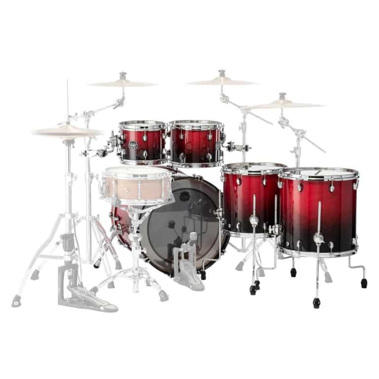 Mapex Saturn 22in 5pc Shell Pack – Scarlet Fade 5