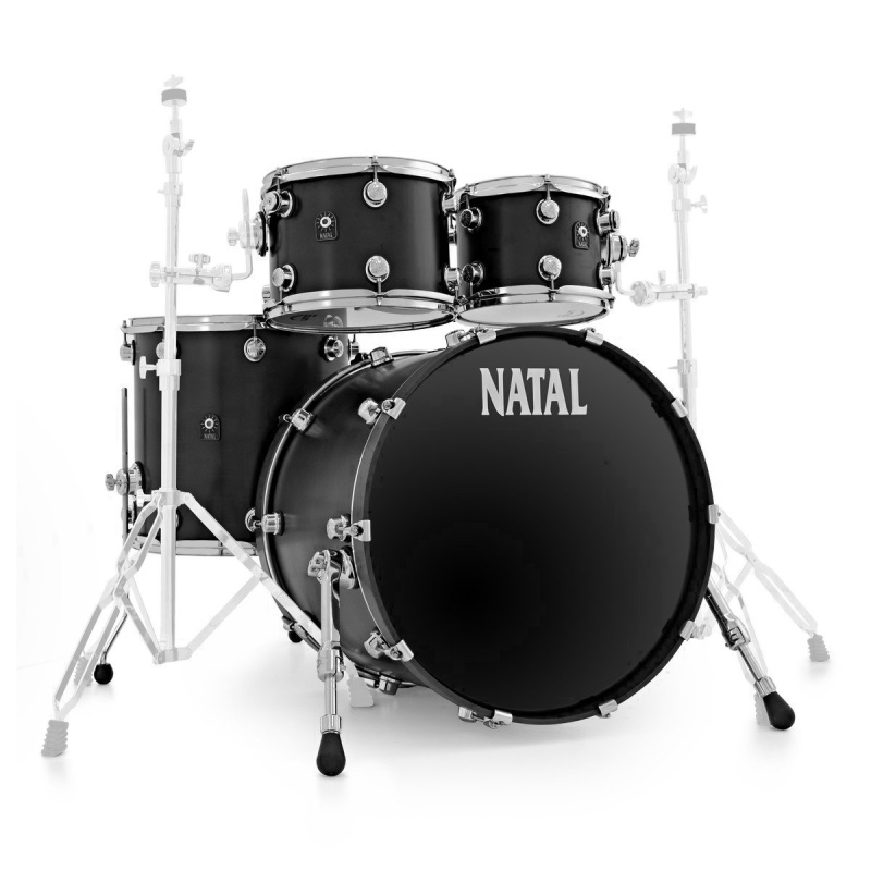 Natal Originals Maple 22in 4pc UFX Shell Pack – Matte Black – WITH FREE CASES! 3