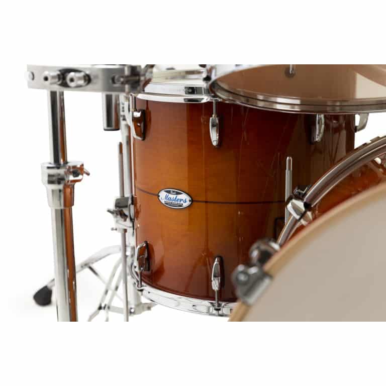 Pearl Masters Maple Complete 4pc Shell Pack – Almond Red Stripe 6