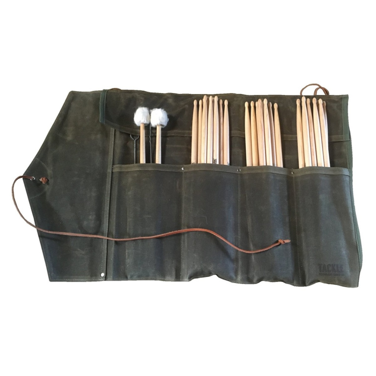 Tackle Waxed Canvas Roll Up Stick Bag – Forest Green - Image 2