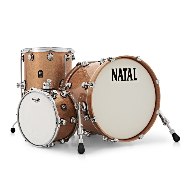 Natal Cafe Racer 18in 3pc Shell Pack, Champagne Sparkle 7