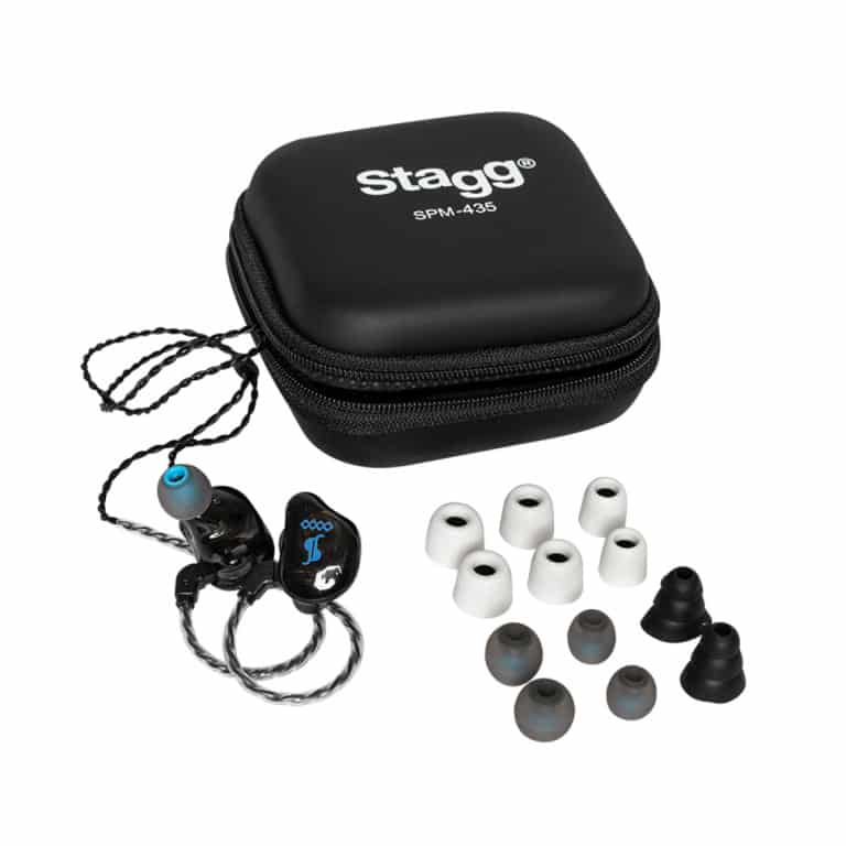 Stagg SPM-435 Hi Resolution 4 Driver In Ear Monitors – Clear 5