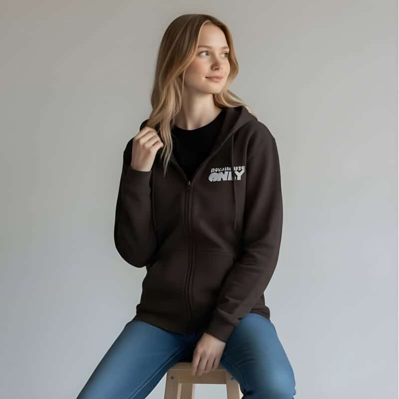 Drummers Only Storm Grey Zip-Up Hoodie - Image 3