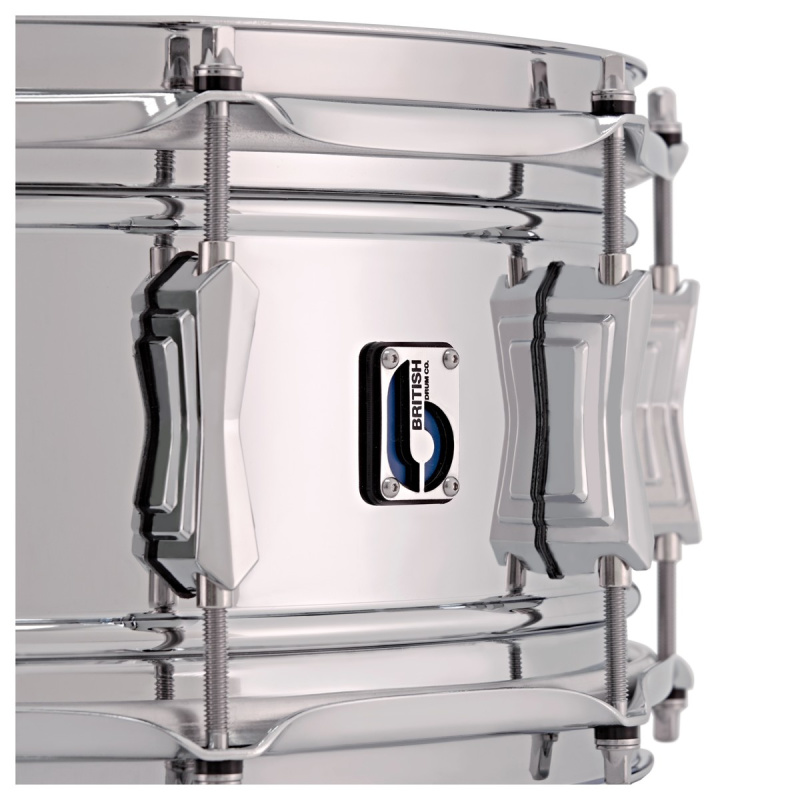 British Drum Co. ‘Bluebird’ 14x6in Chrome Over Brass Snare Drum 5