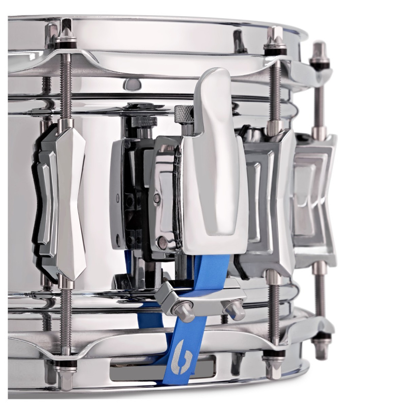 British Drum Co. ‘Bluebird’ 14x6in Chrome Over Brass Snare Drum 6