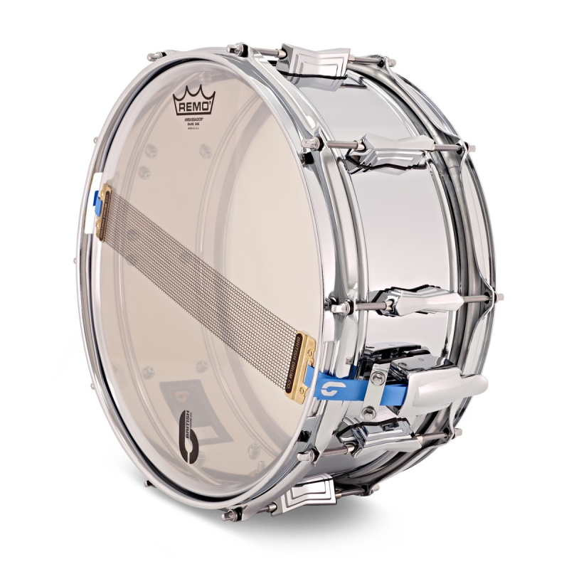 British Drum Co. ‘Bluebird’ 14x6in Chrome Over Brass Snare Drum 8