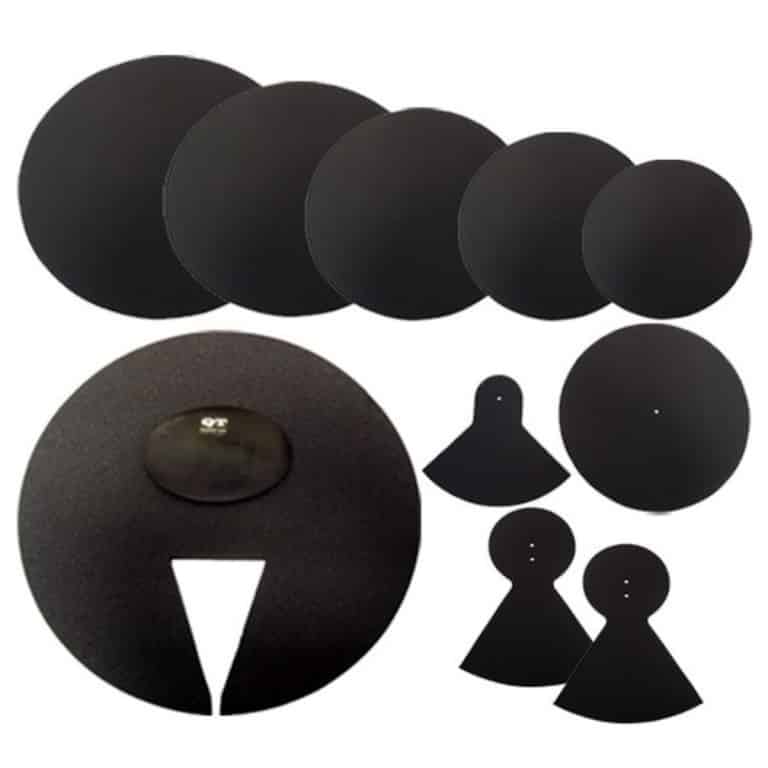 Yamaha Rydeen 20in 5pc Kit BUNDLE – Black Glitter With Cymbals, QT Silencer Set & Throne 9