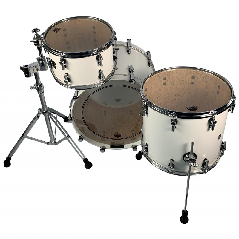 Sonor SQ2 22in 3pc Shell Pack – Solid White With Scandinavian Birch