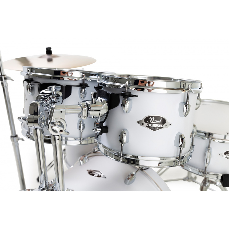 Pearl Export EXX 5pc 22in American Fusion Kit w/Sabian SBR Cymbals – Satin White 7