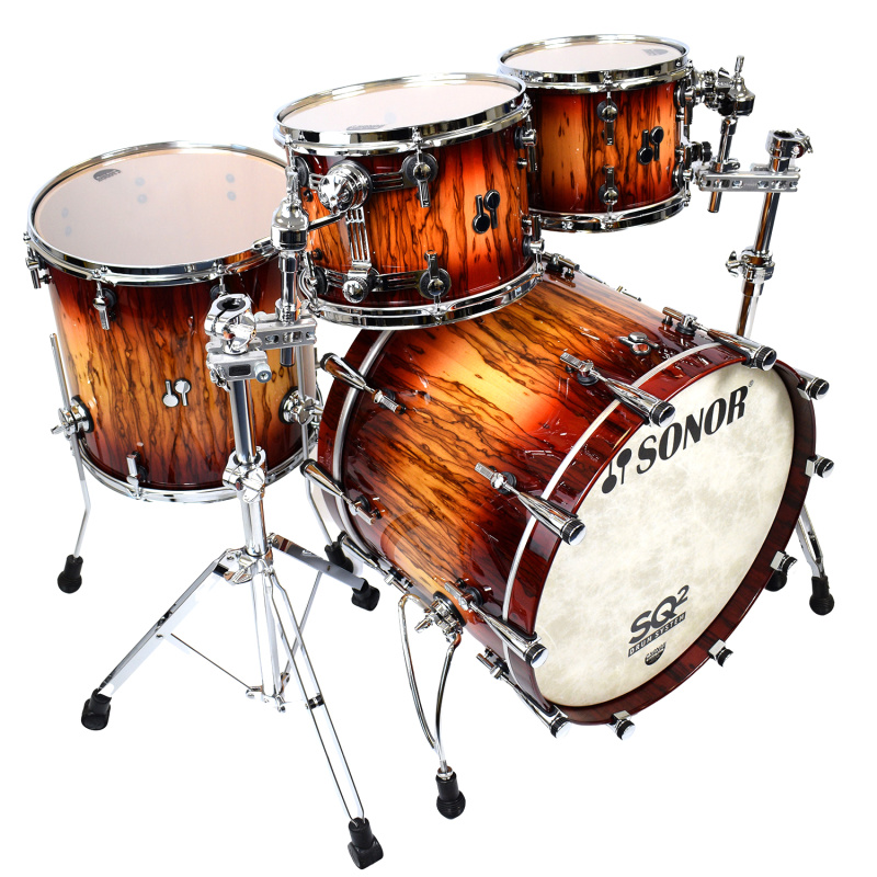 Sonor SQ2 22in 4pc Shell Pack – Red Candy Burst Over African Marble 13
