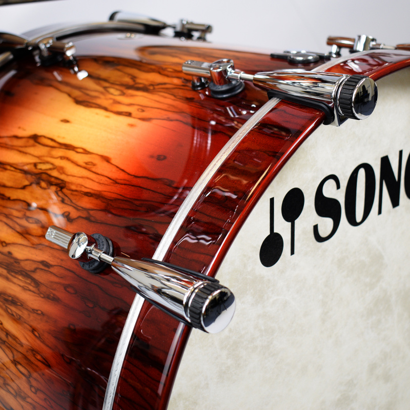Sonor SQ2 22in 4pc Shell Pack – Red Candy Burst Over African Marble 6