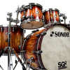 Sonor SQ2 22in 4pc Shell Pack – Red Candy Burst Over African Marble 23