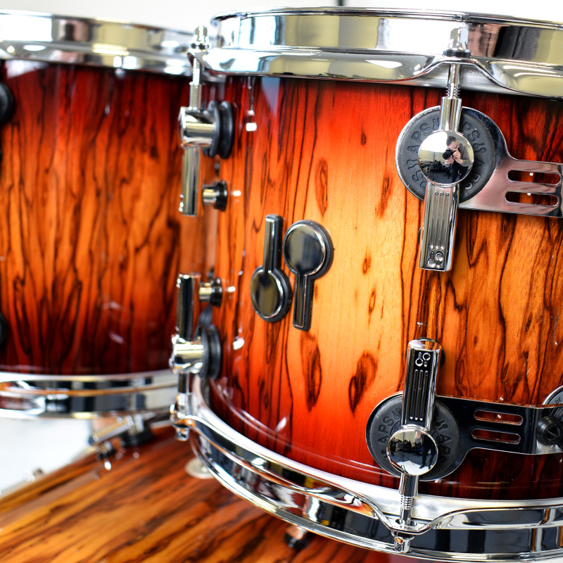 Sonor SQ2 22in 4pc Shell Pack – Red Candy Burst Over African Marble 10
