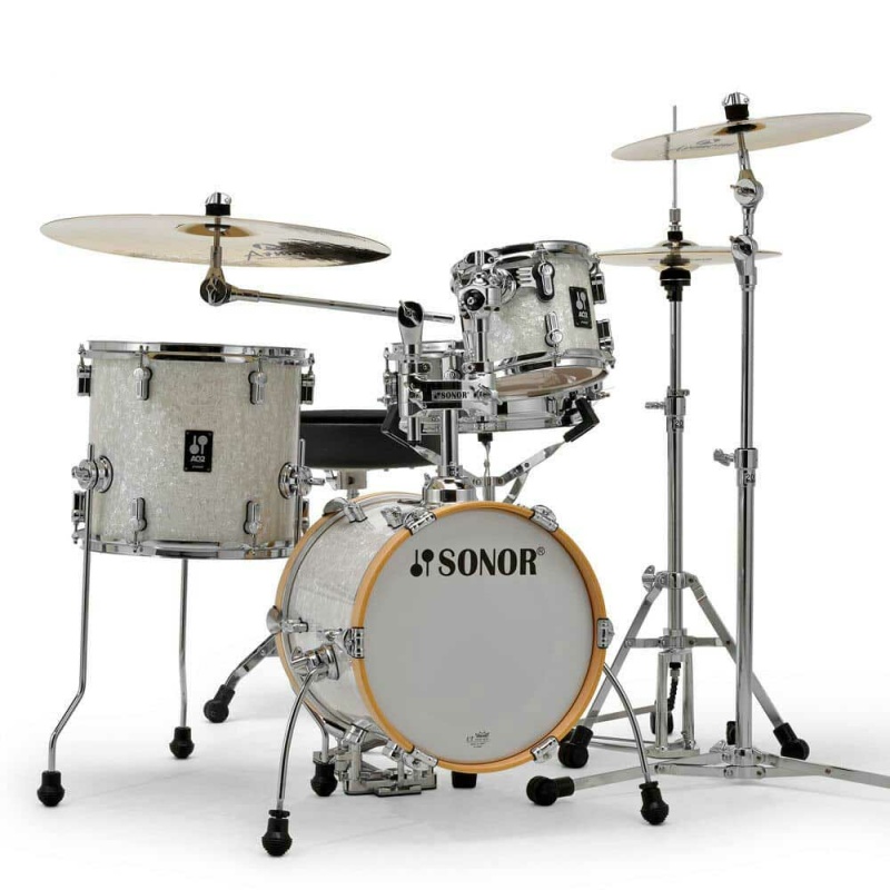 Sonor AQ2 Martini Set 4pc Shell Pack – White Pearl 4