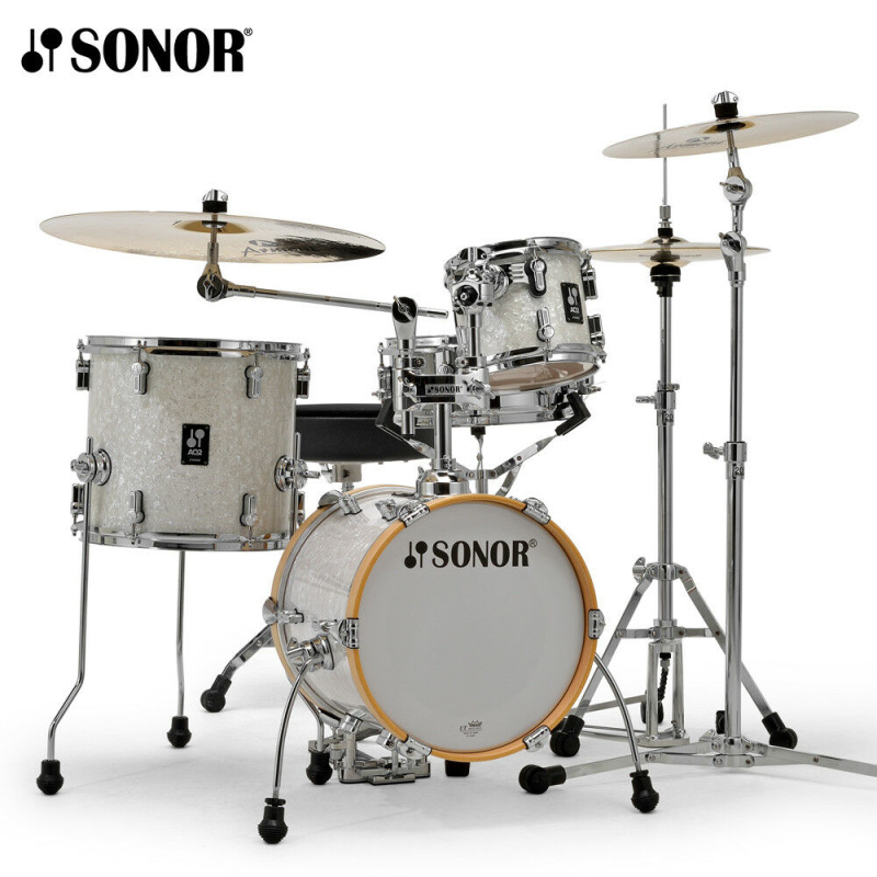 Sonor AQ2 Martini Set 4pc Shell Pack – White Pearl 3