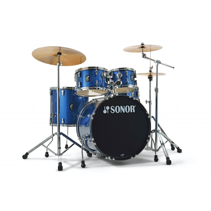 Sonor AQX Stage Set, Blue Ocean Sparkle With Silencer Pads 6