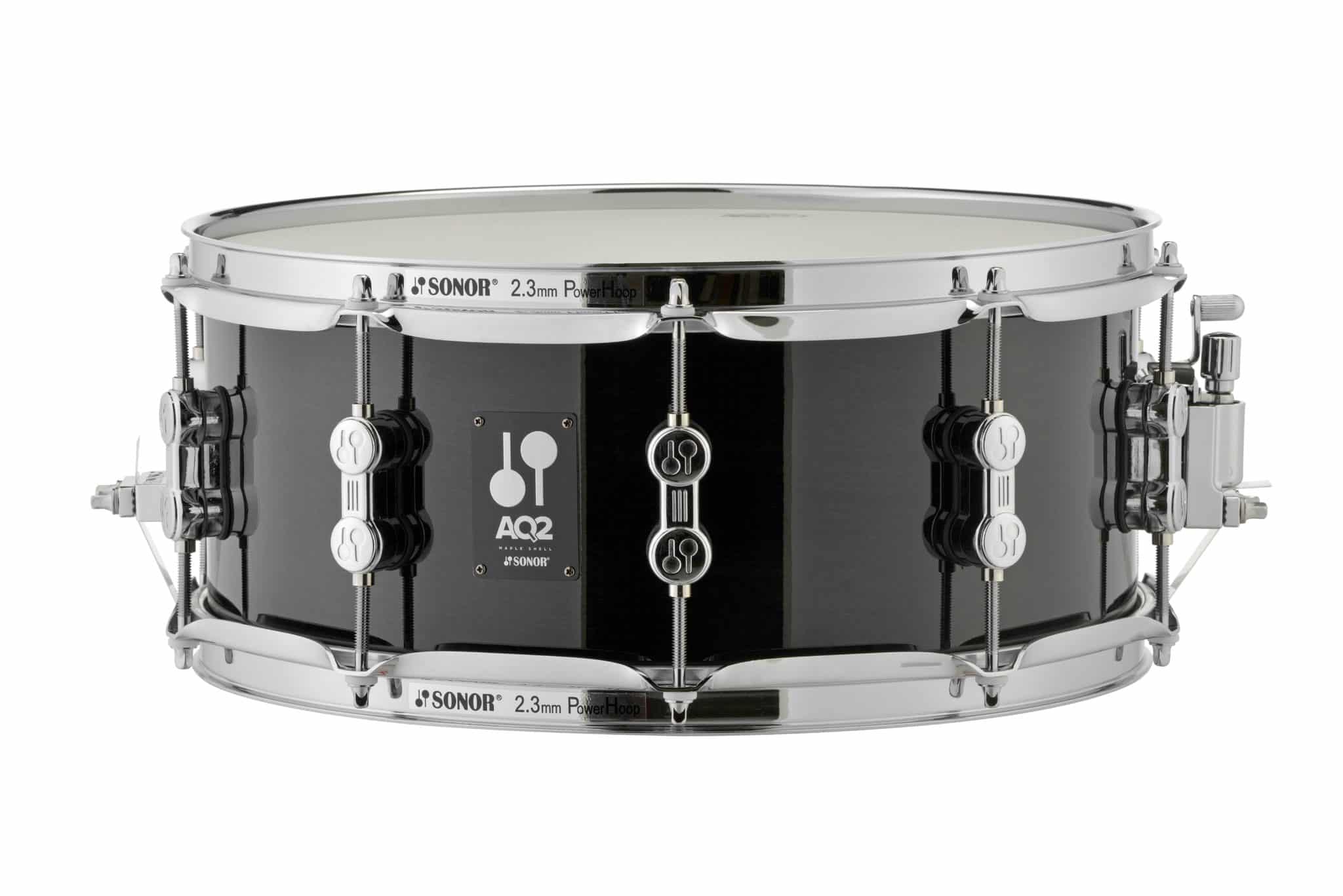 Sonor AQ2 14x6in Maple Snare Drum – Transparent Stain Black