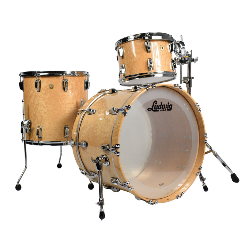 Ludwig Classic Maple 20in Downbeat 3pc Shell Pack – Birdseye Maple 4