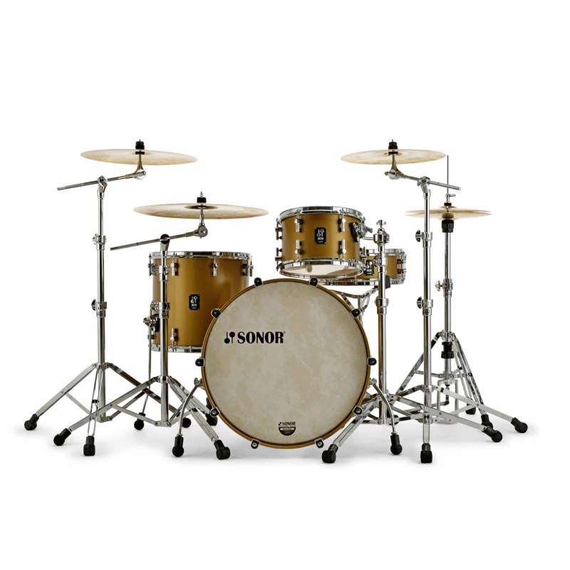 Sonor SQ1 Series 20in 3pc Shell Pack – Satin Gold Metallic