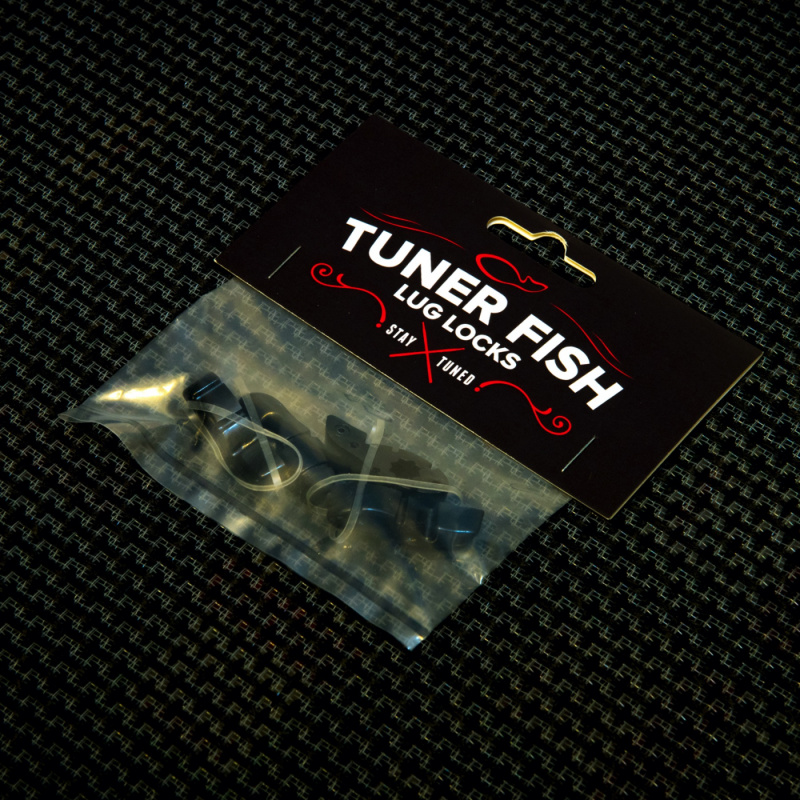 Tuner Fish Lug Locks Black 4 Pack 4