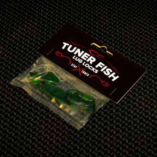 Tuner Fish Lug Locks Green 4 Pack