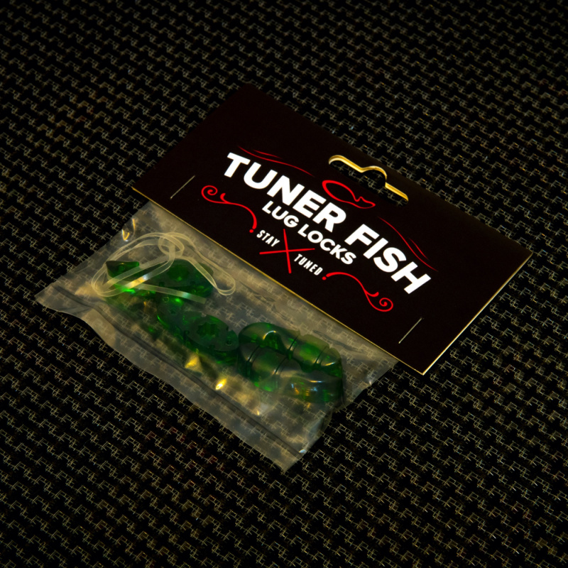 Tuner Fish Lug Locks Green 4 Pack 4