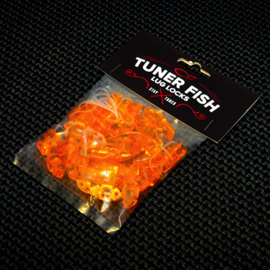 Tuner Fish Lug Locks Orange 24 Pack