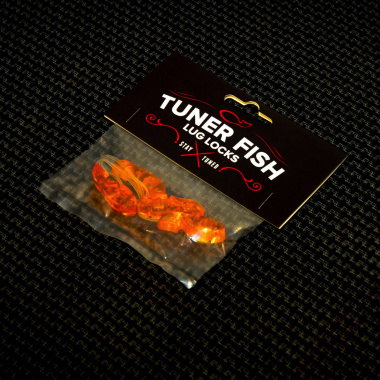 Tuner Fish Lug Locks Orange 4 Pack
