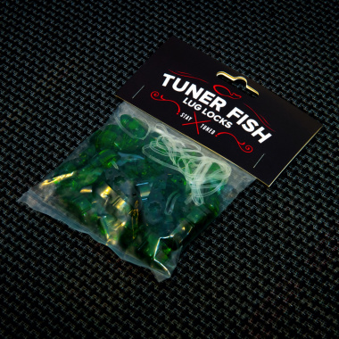 Tuner Fish Lug Locks Green 24 Pack