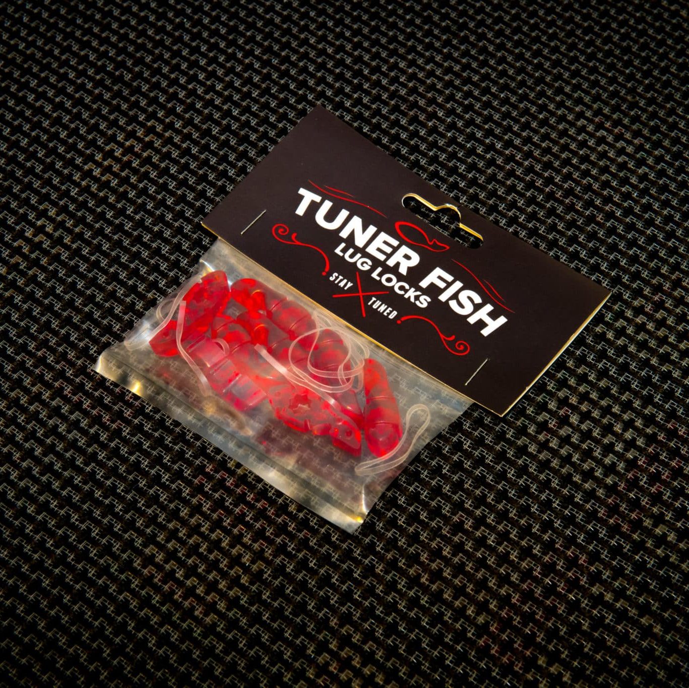 Tuner Fish Lug Locks Red 8 Pack 4