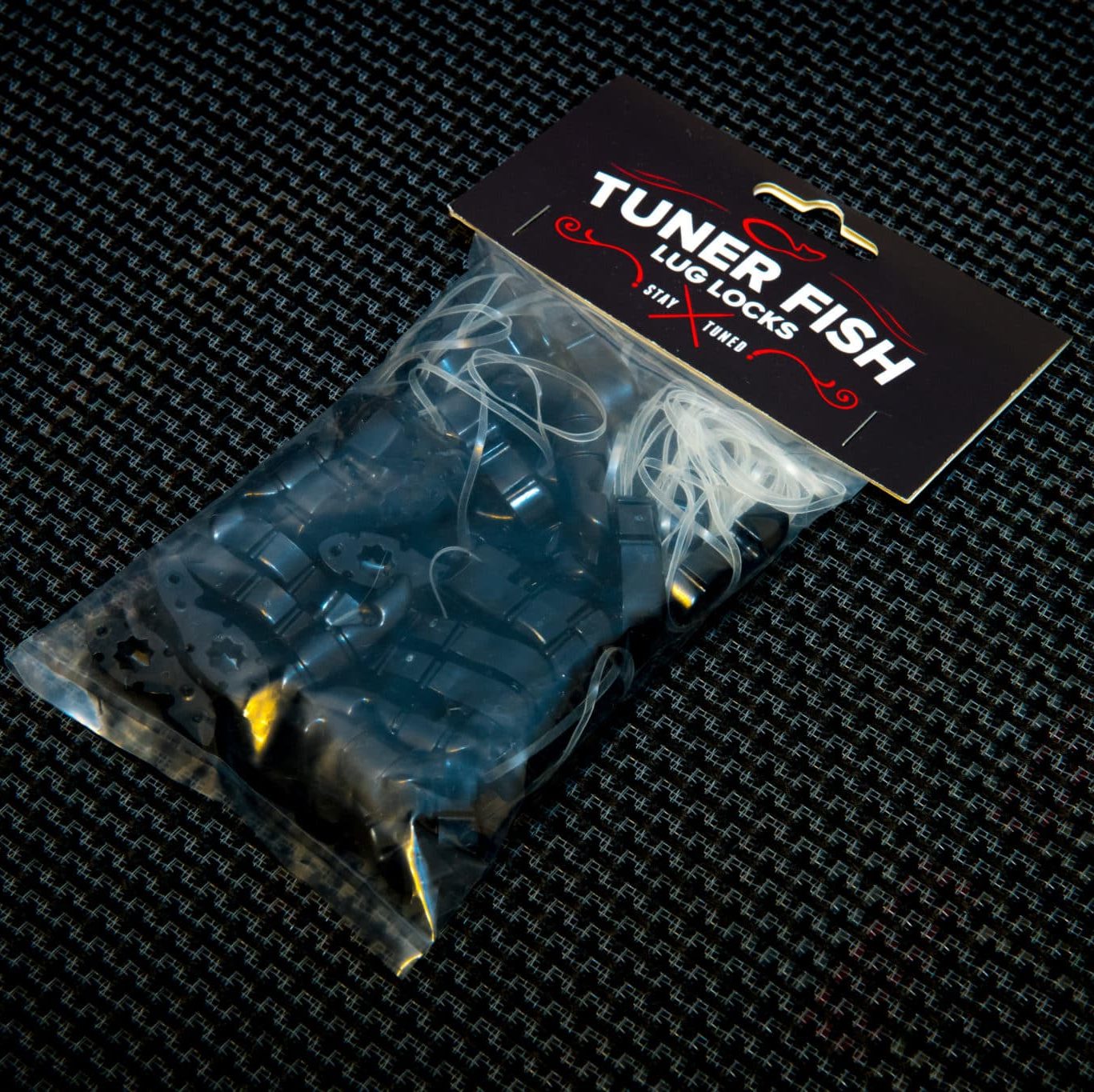 Tuner Fish Lug Locks Black 50 Pack
