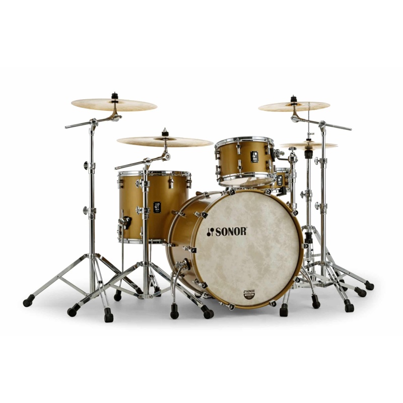 Sonor SQ1 Series 22in 3pc Shell Pack – Satin Gold Metallic 4
