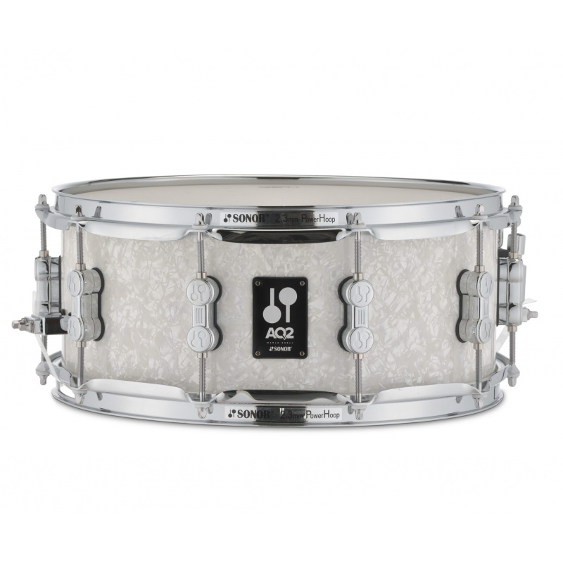 Sonor AQ2 14x6in Maple Snare Drum – White Pearl 3