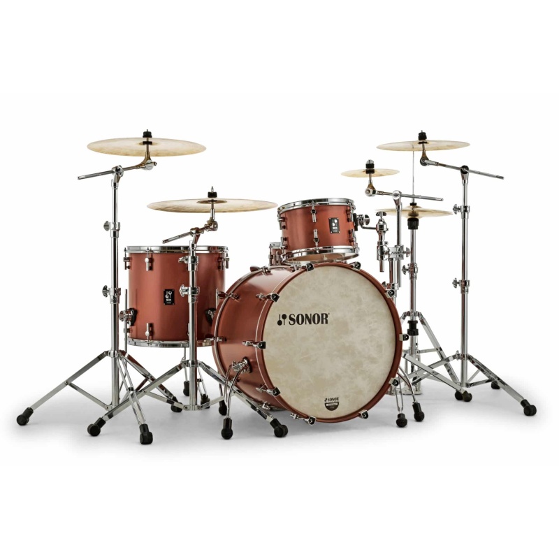 Sonor SQ1 Series 20in 3pc Shell Pack – Satin Copper Brown 4