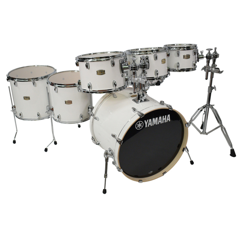 Yamaha Stage Custom Birch 22in 7pc Shell Pack (8/10/12/14/16/22/14sn) – Pure White 5
