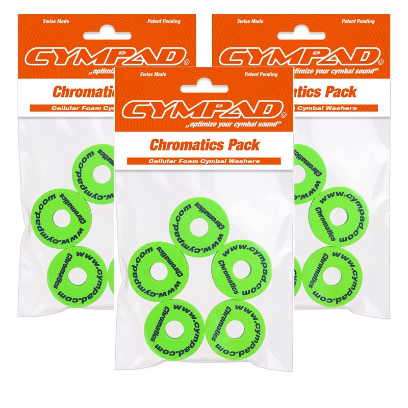 Cympad Chromatics 40/15mm 3 x 5 Pack Bundle – Green 4