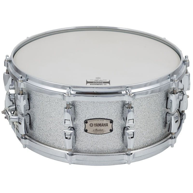 Yamaha Absolute Hybrid Maple 14x6in Snare – Silver Sparkle 4