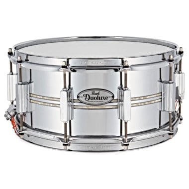 Pearl Duoluxe Inlaid Chrome Over Brass 14x6.5in Snare