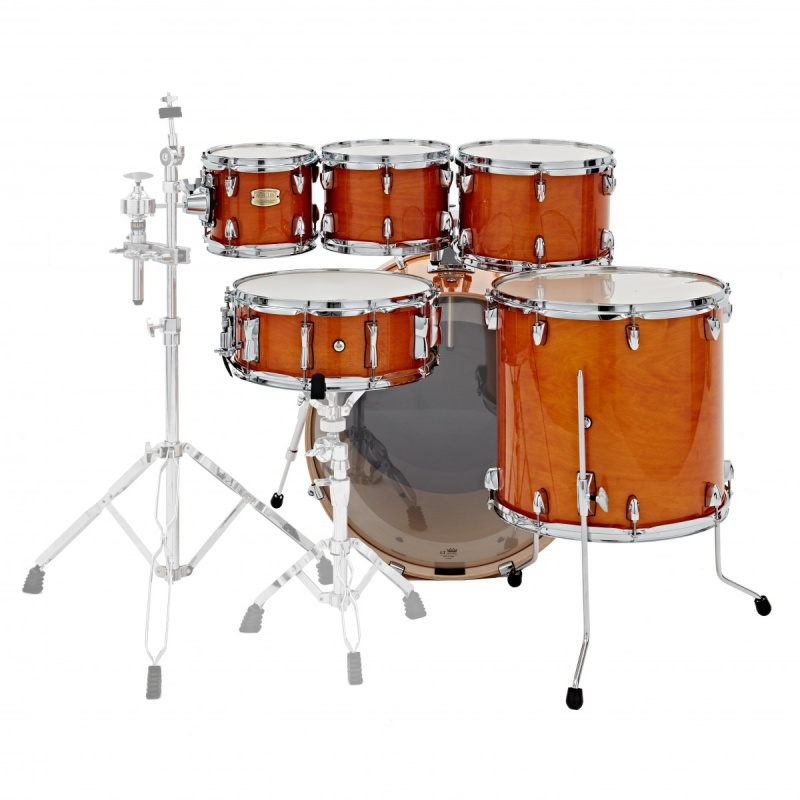 Yamaha Stage Custom Birch 22in 6pc Shell Pack, with 8in Tom – Honey Amber 5